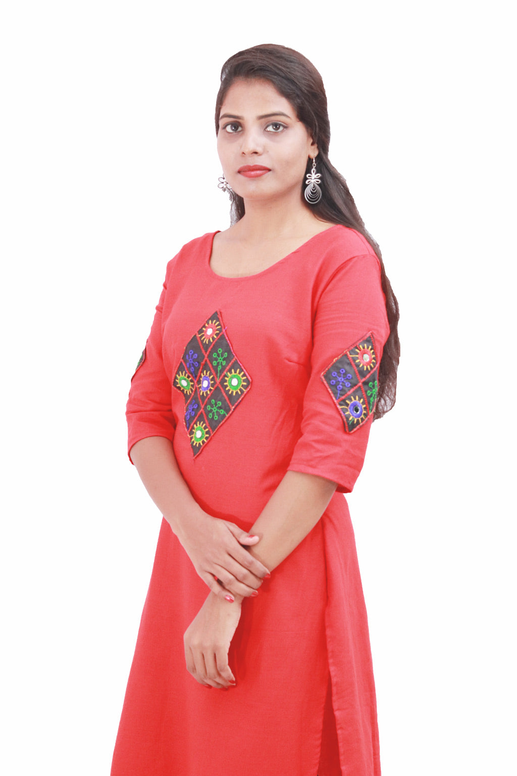 Red Regular Kurti