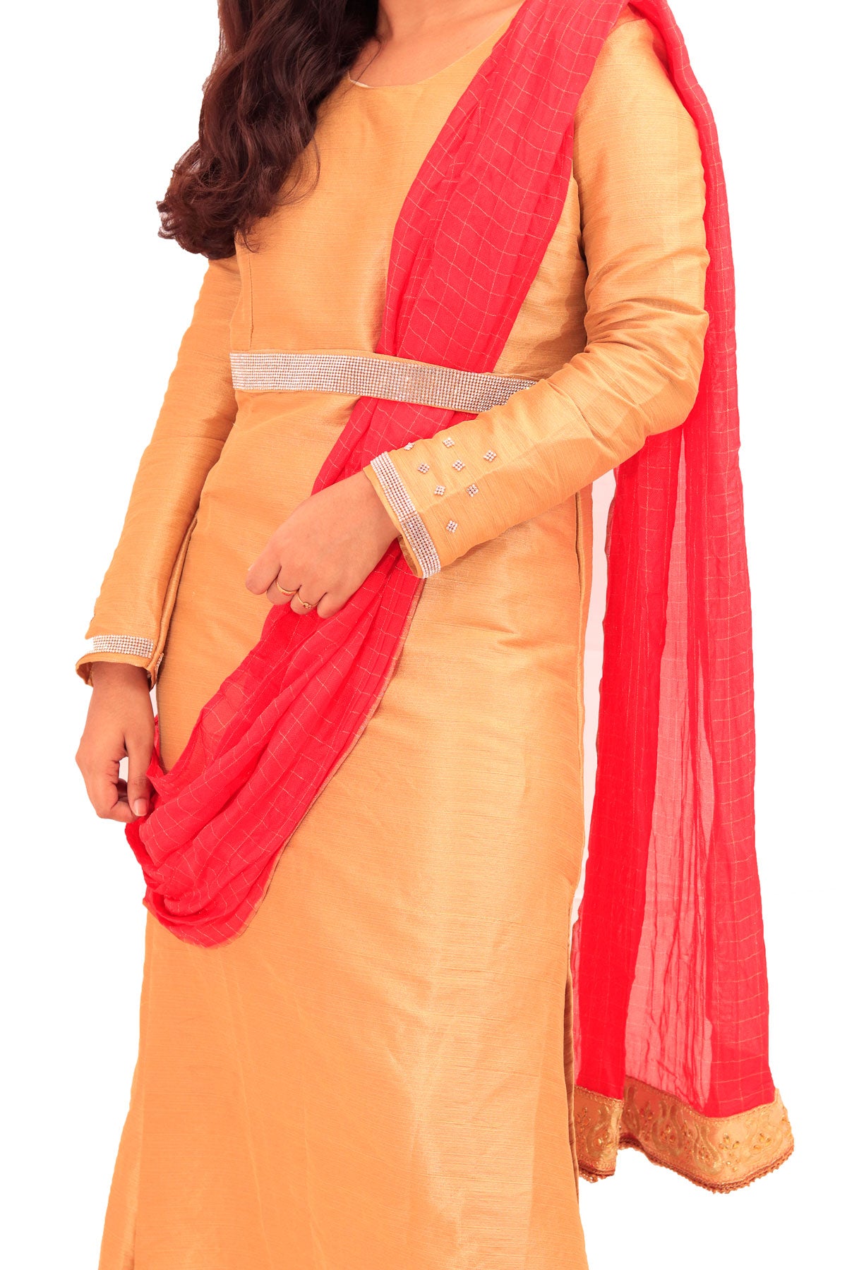 Full Length dress with attached shawl